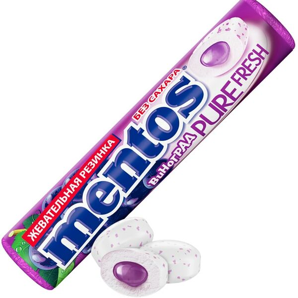 Жевательная резинка Mentos Pure Fresh Виноград 15.5г