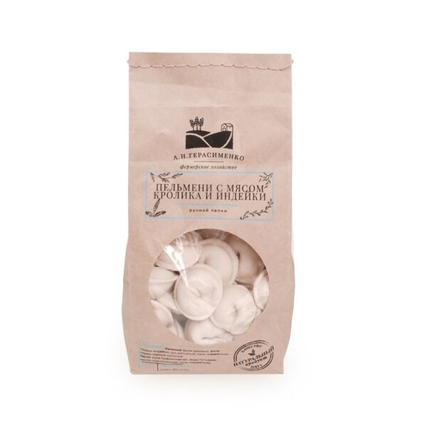 Пельмени Фермерское хозяйство А.Н.Герасименко с мясом кролика и индейки 700 г