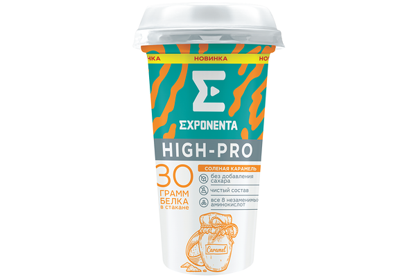 Напиток кисломолочный Exponenta High-pro Соленая карамель