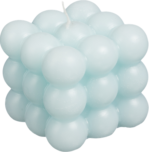 Свеча Шары в кубе, 6см, голубая