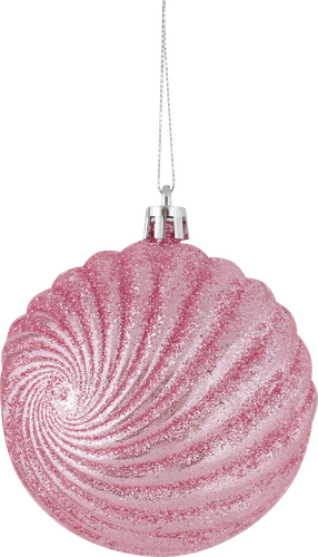 

Шар елочный HOMECLUB вертикальный рельеф d=8 см, глиттер, пластик, в ассортименте