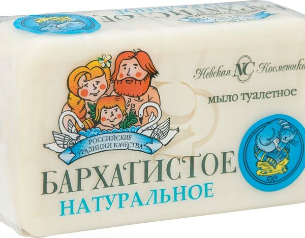 Мыло Невская Косметика Бархатистое туалетное 140г
