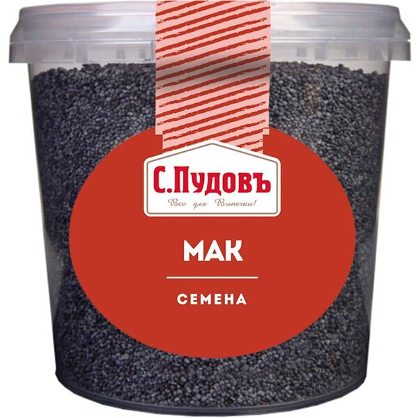 Семена мака С.Пудовъ целые 190г