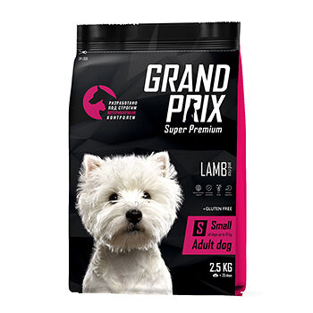 Корм Grand Prix сухой для собак мелких пород с ягненком, 2.5 кг
