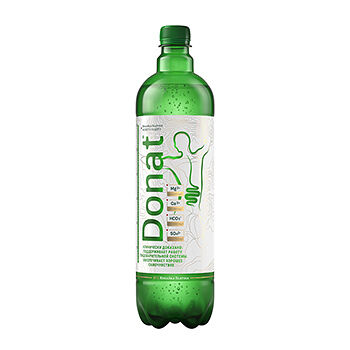 Вода Donat Mg минеральная лечебно-столовая газированная 1 л