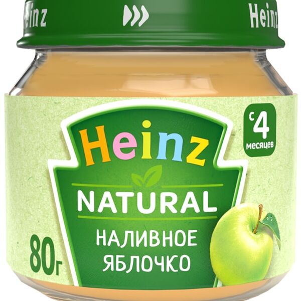 Пюре Heinz Наливное яблочко с 4 месяцев 80г