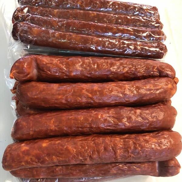 Колбаски охотничьи полукопченные на развес