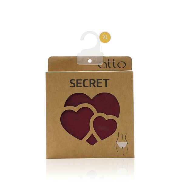 Женские трусы - слипы Atto Secret , Винный , XL