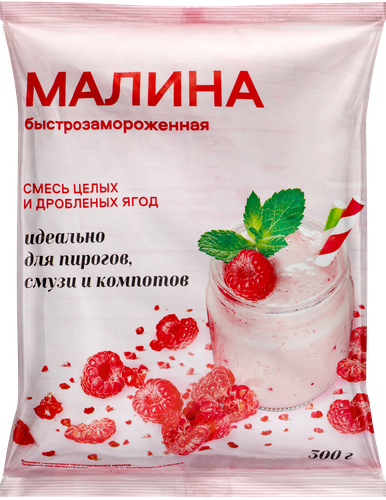 

Малина быстрозамороженная для смузи, 300г