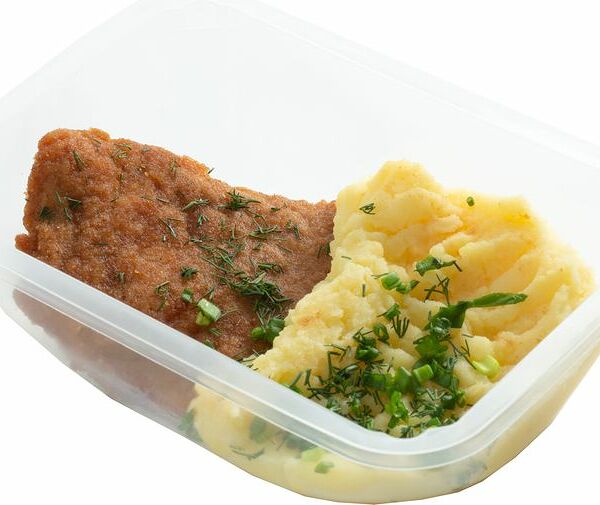 Отбивная  куриная Натурово с картофельным пюре 300г