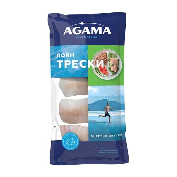 Лойн трески замороженный Agama 400 г