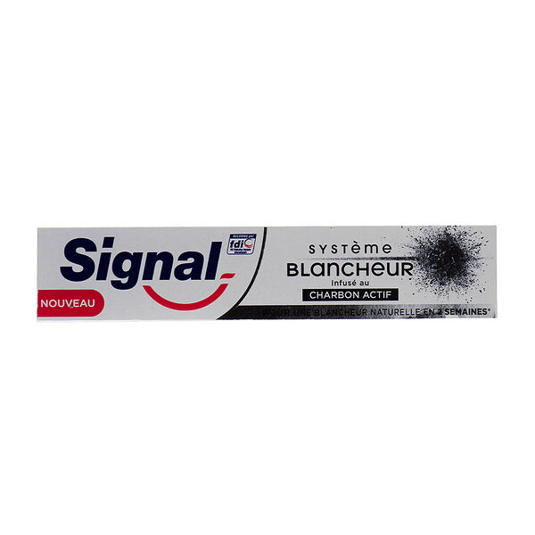 Зубная паста Signal Systeme Blancheur-Carbon Actif отбеливающая на активированном угле