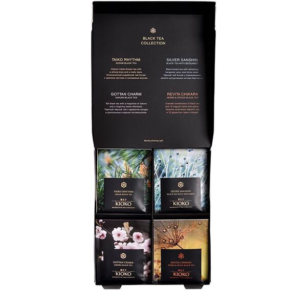 Набор Kioko Коллекция чёрного чая 4х10 пак.