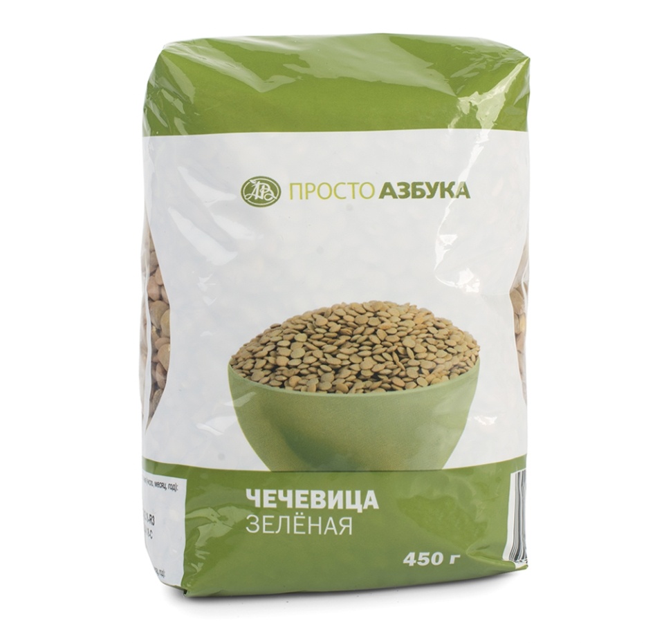 

Чечевица зеленая Просто Азбука 450 г