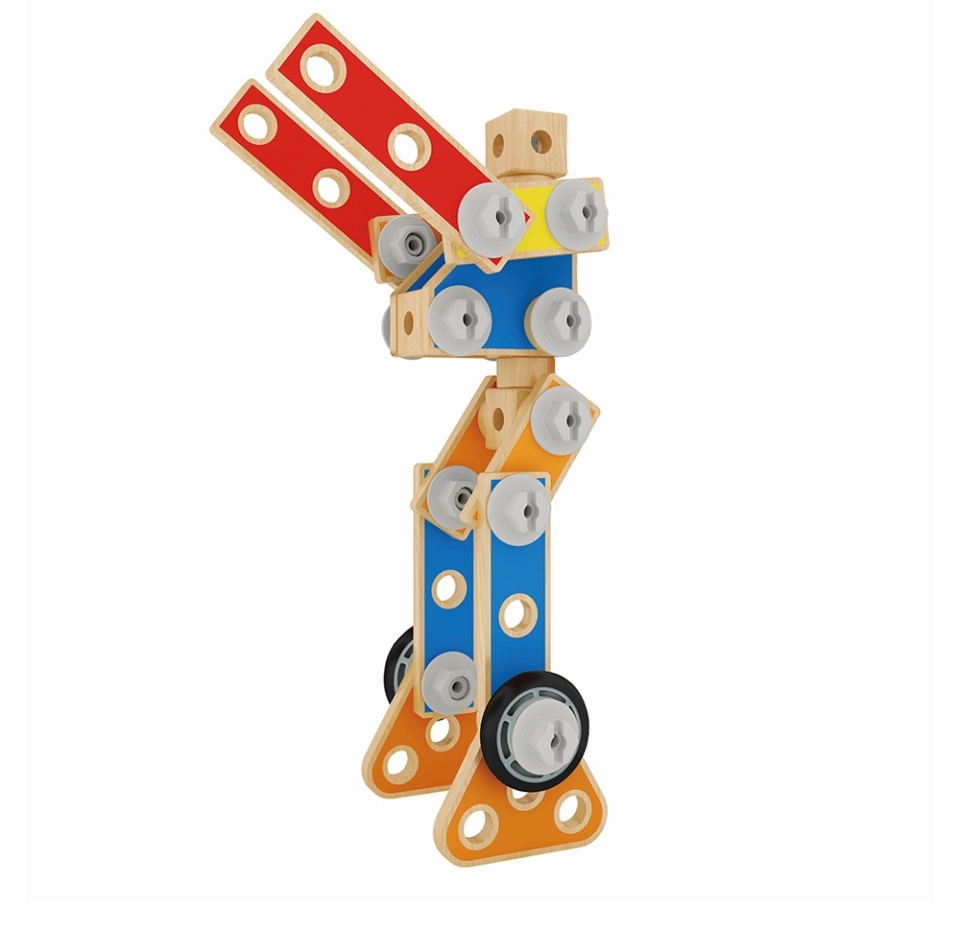 

Конструктор Hape Мастер деревянный, 62 элемента 3+, Швейцария