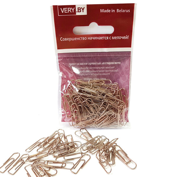 Скрепка 28 мм овальная европодвес