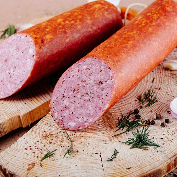 Колбаса Четыре перца копчено-вареная