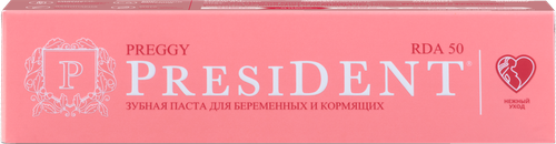 

Паста зубная President Preggy для беременных и кормящих 50 мл