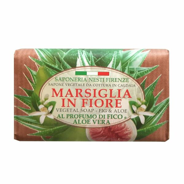 Мыло твердое Nesti Dante Marsiglia in Fiore инжир и алоэ вера 125 г