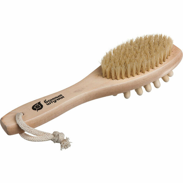 Щетка дер.двустор.с массажером Банные штучки /30 арт.40029