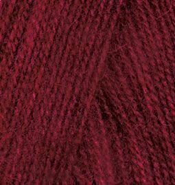 Пряжа ALIZE 'Angora real 40' 100 гр. (40% шерсть, 60% акрил)(57 бордовый)