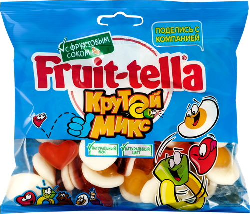 

Мармелад жевательный Fruittella Крутой микс с фруктовым соком 150 г