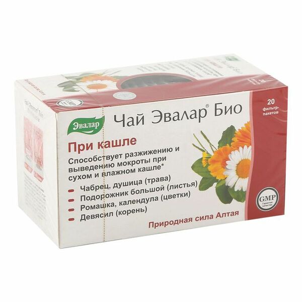 Эвалар Био Чай при кашле фильтр-пакеты 20 шт