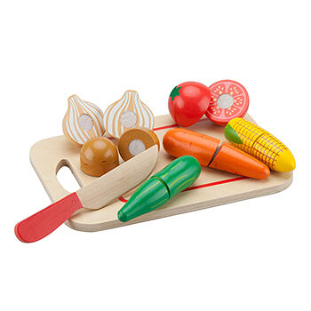 Игрушка New classic toys Набор продуктов овощи материал дерево, 2+, Нидерланды