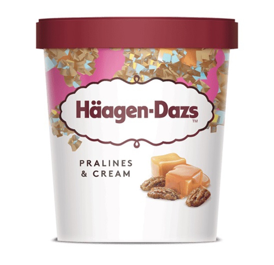 

Мороженое Haagen-Dazs Пломбир ванильное крем-пралине 400 г