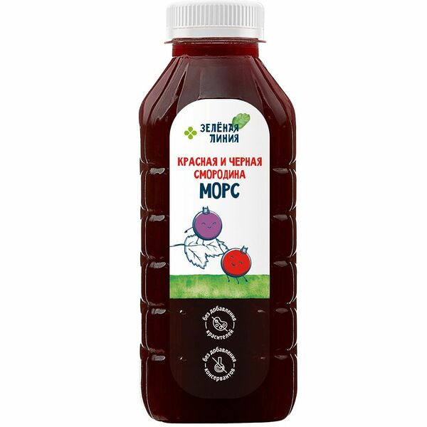 Морс из красной и черной смородины Зелёная Линия