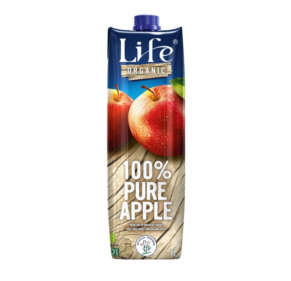

Сок Life BIO яблочный 1л Республика Сербия