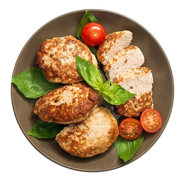 Котлеты из мяса птицы жареные 140 г