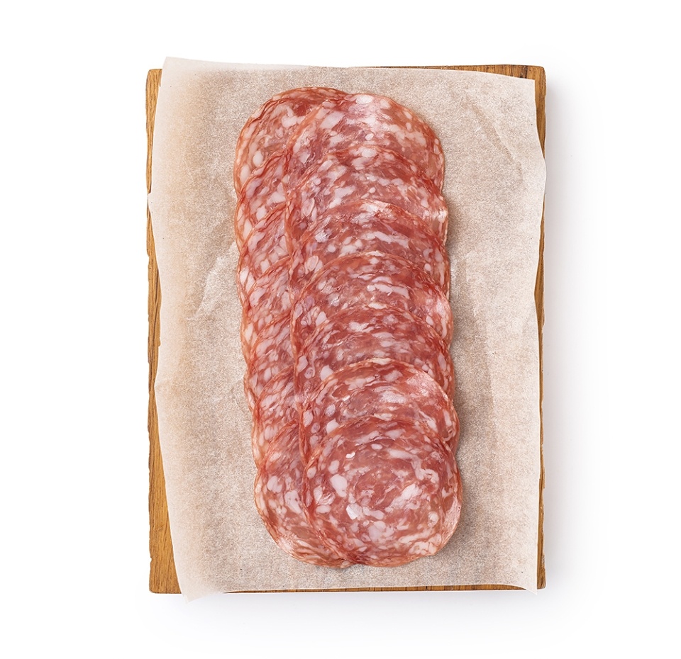 

Колбаса сыровяленая Рублевский Salame Contadino полусухая, нарезка, 50г