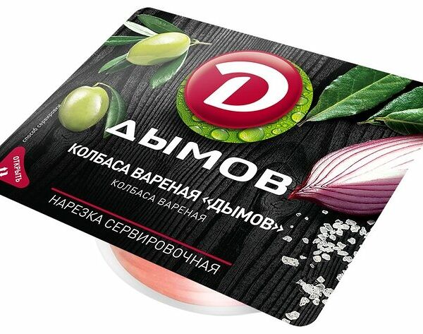 Колбаса варёная Дымов нарезка