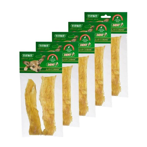 Лакомство для собак TITBIT Сухожилия говяжьи средние (упаковка - 5 шт)