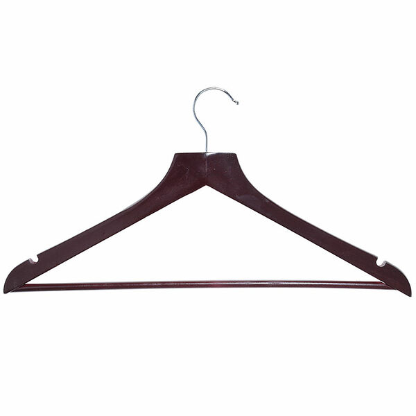 Деревянная вешалка с перекладиной для брюк