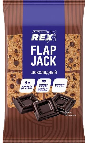 Печенье Proteinrex Flap Jack Протеиновое овсяное с Шоколадом 60г