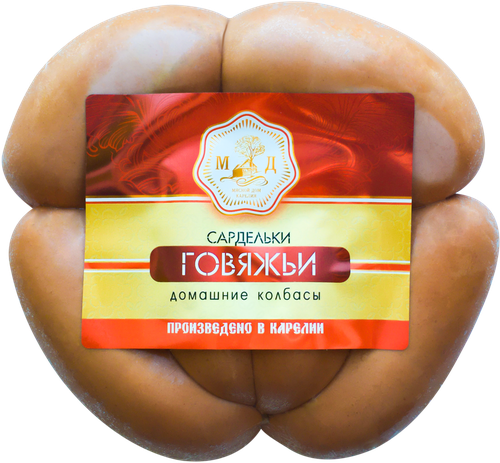 

Сардельки говяжьи МД КАРЕЛИЯ натуральная оболочка, 500г