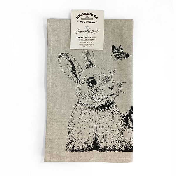 Набор кухонных полотенец Любопытные, 2 шт, 35х60 см, хлопок/лен