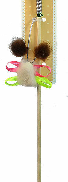 Дразнилка для кошек - пчелка из норки с лентами ТМ Homecat (Хоумкэт)