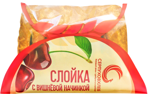 

Слойка СЕРПУХОВХЛЕБ с вишневой начинкой, 80г