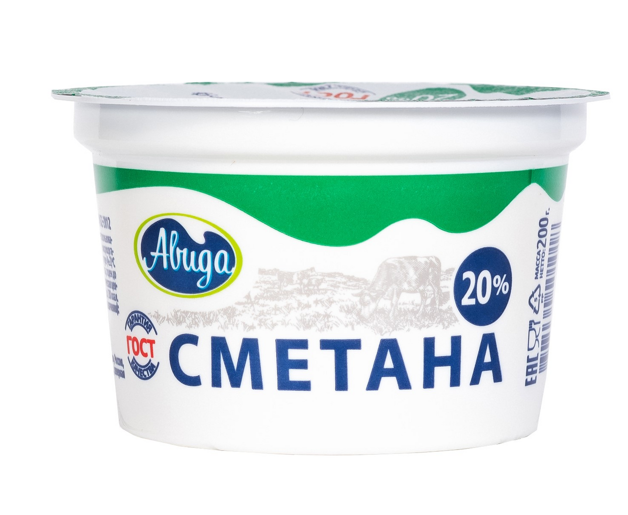 

Сметана Авида 20% 170 г