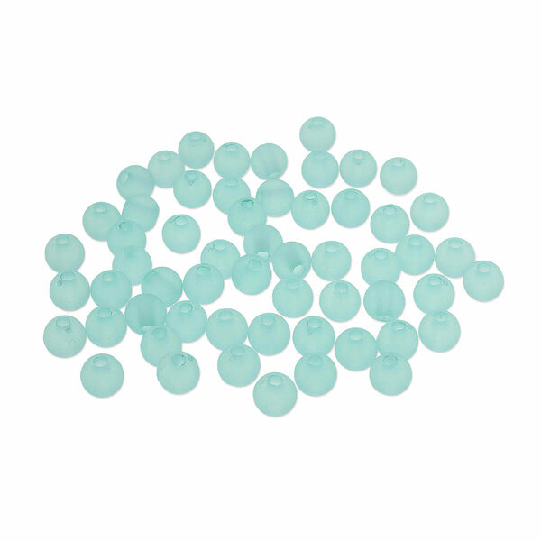 Бусины полупрозрачные 2006 матовые, 6мм, 20гр (170+/-10шт) Astra&Craft(004 бирюзовый)