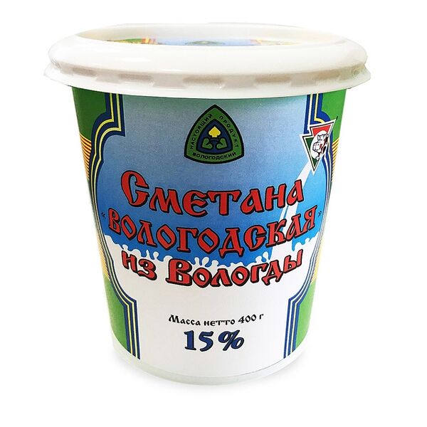 Сметана Вологодская 15%