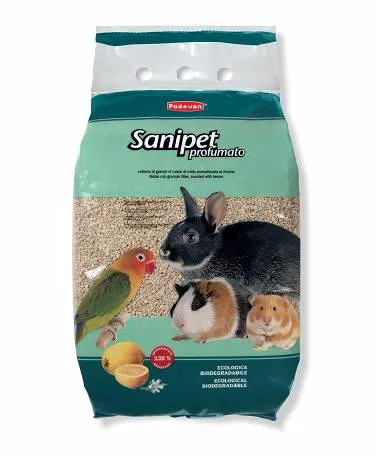 Наполнитель для клетки грызунов Sanipet Profumato кукурузные гранулы