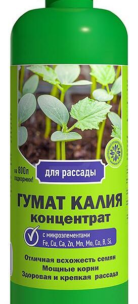 Удобрение Зеленое сечение Гумат калия 500мл