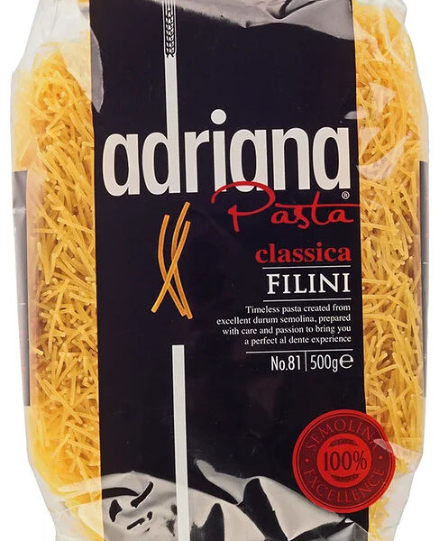 Макаронные изделия Вермишель Filini №81 Adriana Pasta