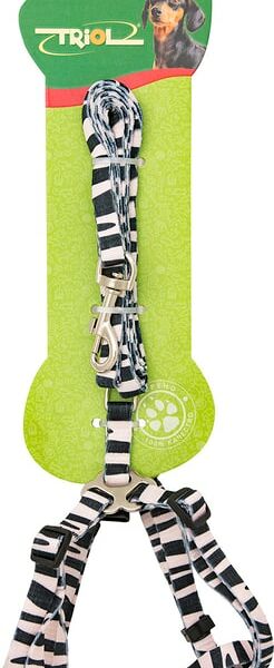 Комплект Triol поводок и шлейка 10мм 20-40см 1.2м в ассортименте