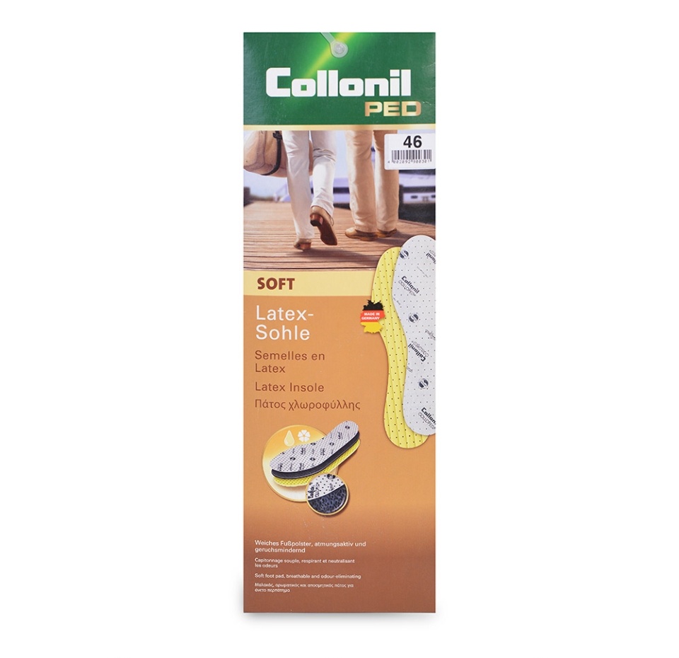 

Стелька Collonil Soft мягкая из пористого латекса с покрытием из натурального хлопка размер 46