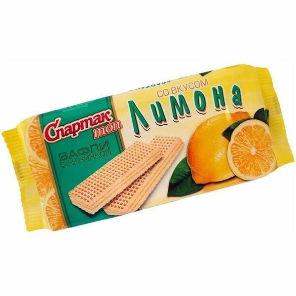 Вафли Спартак лимонные 72г